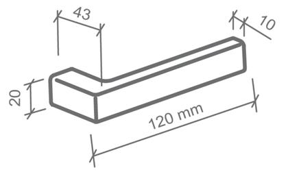 Imagem de Fechadura imab hato inox escovada externa