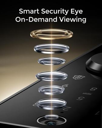 Imagem de Fechadura Inteligente ARPHA WiFi com Vídeo 6 em 1, Acesso sem Chave