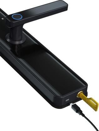 Imagem de Fechadura Inteligente Digital Eletrônica com Câmera e Campainha Tuya Biometria JWCOM H-12