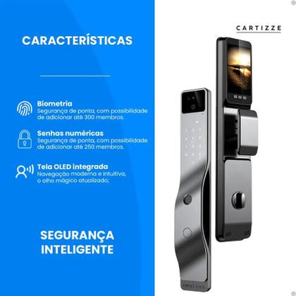 Imagem de Fechadura Inteligente Facial com Sistema WiFi Integrado
