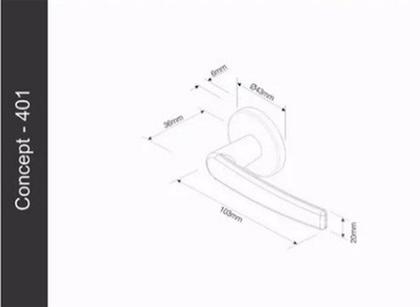 Imagem de Fechadura Interna Pado Porta Madeira Roseta Cromada 401 40mm