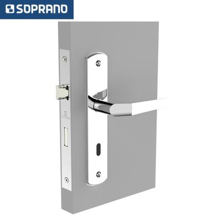 Imagem de Fechadura interna popline reta cromado esp26 40x53 soprano