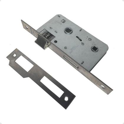 Imagem de Fechadura Ipanema Reta Banheiro Interno Preto Esp27 Soprano