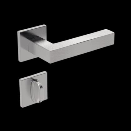 Imagem de Fechadura IX420 55 mm Roseta Quadrada 2 Inox Escovado WC - Stam