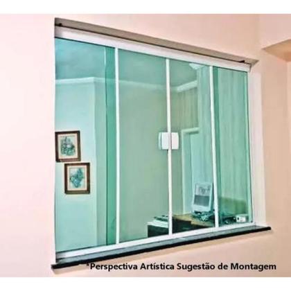 Imagem de Fechadura Janela Correr Vidro/Vidro Blindex Bate Fecha Bronze