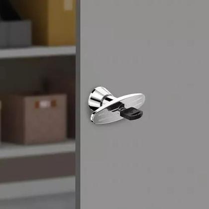 Imagem de Fechadura kombi maçaneta para móveis de aço 0720 cromado