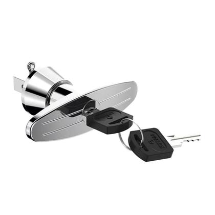 Imagem de Fechadura kombi maçaneta para móveis de aço 0720 cromado