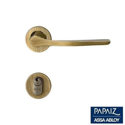 Imagem de Fechadura Papaiz Mz30 Externa 40mm Roseta Oxidada