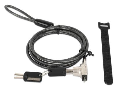 Imagem de Fechadura para laptop com chave Manhattan com cabo de 1,8 m para computador