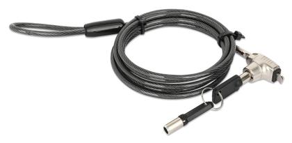 Imagem de Fechadura para laptop com chave Manhattan com cabo de 1,8 m para computador
