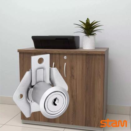 Imagem de Fechadura para Móveis Gaveta Armário Inox 301 Stam