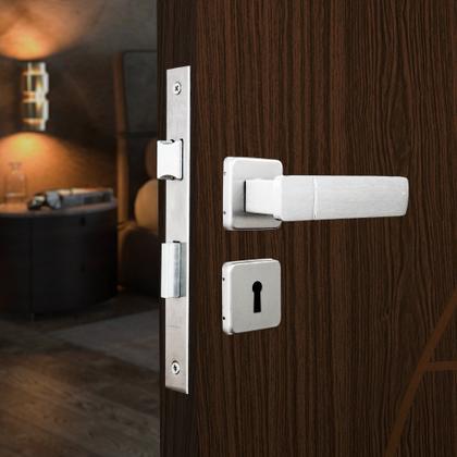 Imagem de Fechadura para Porta de Quarto Interna com Roseta Capri 40mm Mgm