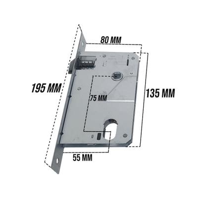 Imagem de Fechadura Para Porta Externa 55mm Espelho Cromado Aliança