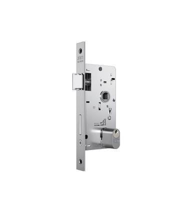 Imagem de Fechadura para porta externa stam 803/33 c/cilindro cromada quadrada 40 mm