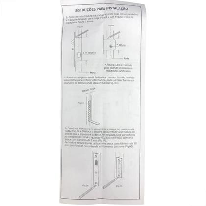 Imagem de Fechadura Porta Correr Pado 410A Preto Perfil Suprema