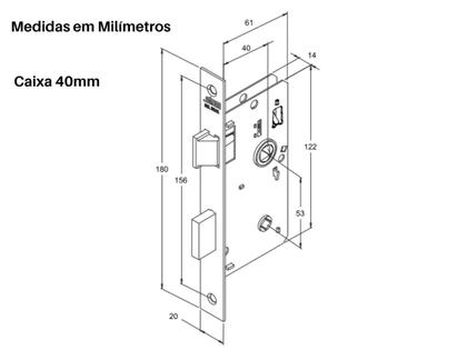 Imagem de Fechadura Porta de Banheiro Stam 823/21 Roseta Redonda Inox Porta de Madeira