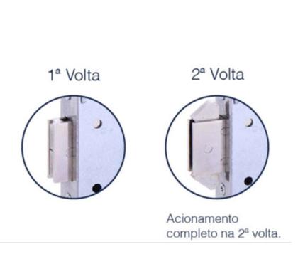 Imagem de Fechadura Porta De Correr Interna quarto sala Bico Duplo Papagaio Cromada