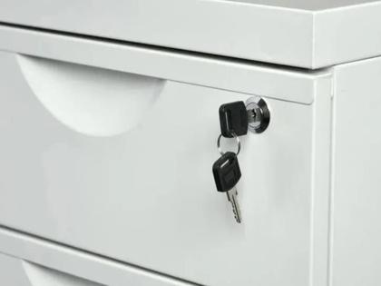 Imagem de Fechadura Porta Gaveta Armario Moveis Cromada 22mm