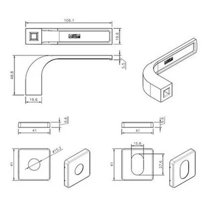 Imagem de Fechadura Porta Interna Quarto Roseta Modena Cromado MGM