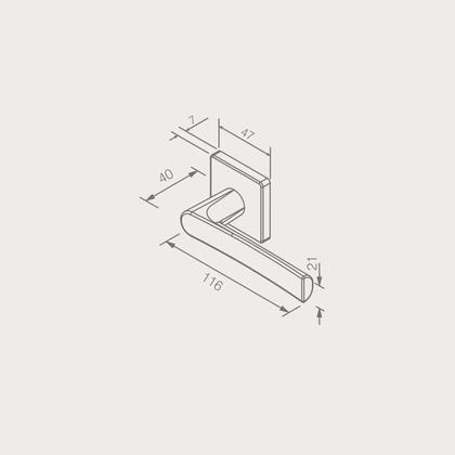 Imagem de Fechadura Porta Interna Quarto Sala Pado Concept 414