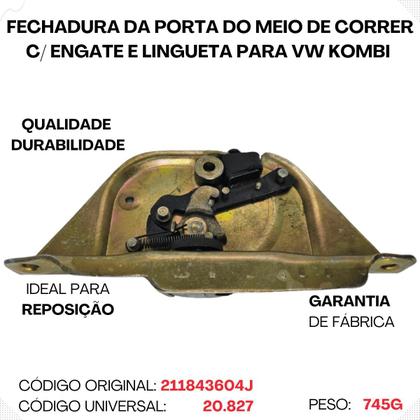 Fechadura Porta Lateral De Correr Kombi Clipper 1997 A 2014 - Ottimus Imagem de Fechadura Porta Lateral De Correr Kombi Clipper 1997 A 2014