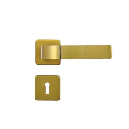 Imagem de Fechadura Porta Quarto Sala Escritório Roseta Módena Bronze Latonado Interna MGM