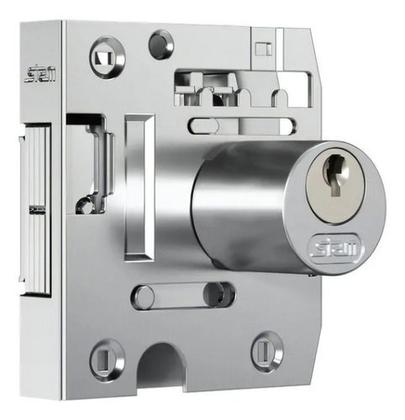 Imagem de Fechadura Porta Vidro Blindex Correr Cilindro Redondo Stam