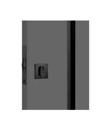 Imagem de Fechadura rolete pivotante stam 1005 preta preto quadrada black 45 mm