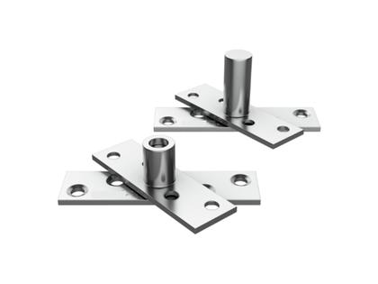 Fechadura Rolete Stam 803 Roseta Quadrada + Dobradiça Pino Pivotante 150kg Imagem de Fechadura Rolete Stam 803 Roseta Quadrada + Dobradiça Pino Pivotante 150kg