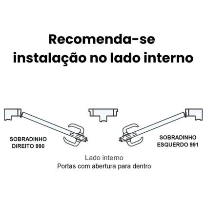 Imagem de Fechadura Sobrepor Porta Esquerda Sobradinho 991 Haga