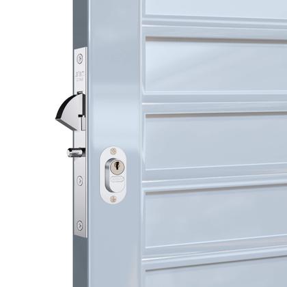 Imagem de Fechadura Stam externa porta correr ferro/alumínio 901 Inox cromada