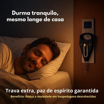 Imagem de Fechadura Trava De Porta De Segurança Portátil Hotel Casa