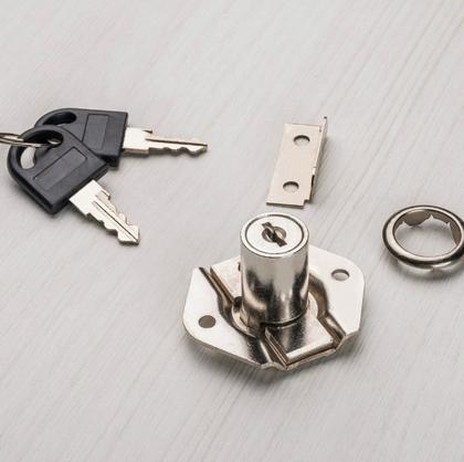 Imagem de Fechaduras Chaves 22mm Porta Gaveta Armário Móveis 1 Peça