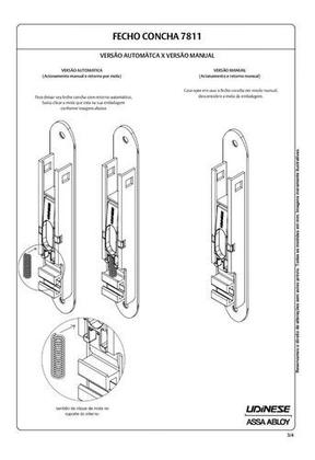 Imagem de Fecho Concha Janela Correr Alumínio Suprema Udinese - 7811