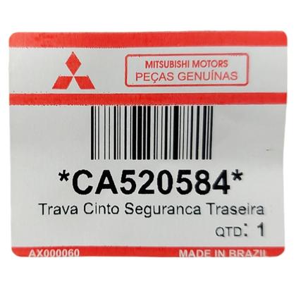 Imagem de Fecho fivela Cinto Seguranca Traseiro LD ASX  - Original