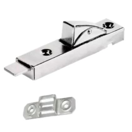 Imagem de Fecho Gangorra Click Cromado Trinco + Parafusos 03 Peças