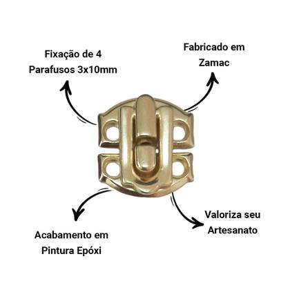 Imagem de Fecho Maleta Premium para Caixa com 10 Unidade Artesanato