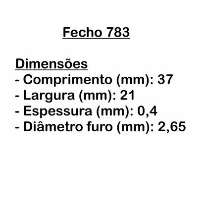 Imagem de Fecho Metalico Provençal para Artesanato em MDF e Madeira - Kit com 50 un