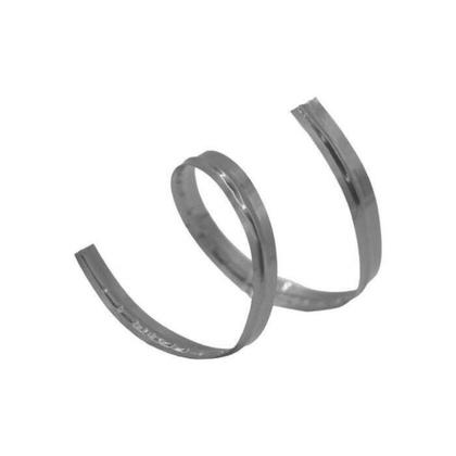 Imagem de Fecho Prático P/ Embalagem Progresso FP011 4mm x 11cm 100 Unid - 218 Prata - Fitas Progresso