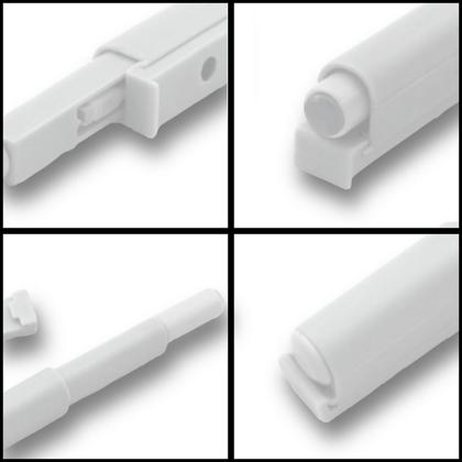 Imagem de Fecho Pulsador Magnético Branco Toque Sobrepor Tip-on Click