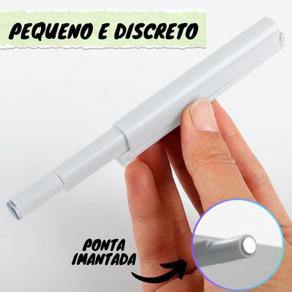 Imagem de Fecho Pulsador Magnético Branco Toque Sobrepor Tip-on Click