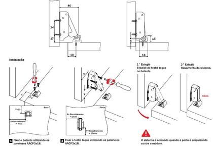 Imagem de Fecho Torque Maxi Para Portas de Armários