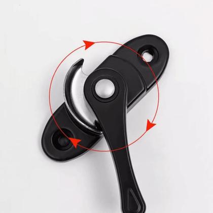 Imagem de Fecho Trinco Caracol Japones Meia Lua Kit 4 Und. Janela Cerrata