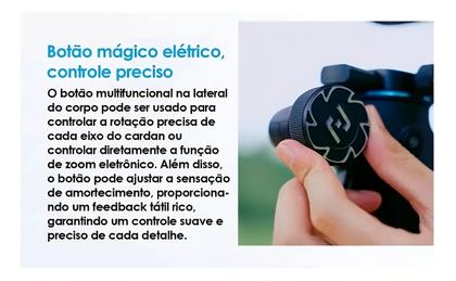 Imagem de FeiyuTech Scorp 2 Estabilizador De Cardan 3 Eixos Para Câmeras Sem Espelho, Smartphones, Câmeras de Ação Com Rastreador AI Integrado