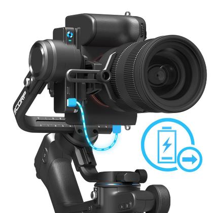 Imagem de FeiyuTech Scorp 2 Estabilizador De Cardan 3 Eixos Para Câmeras Sem Espelho, Smartphones, Câmeras de Ação Com Rastreador AI Integrado