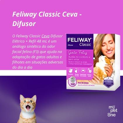 Imagem de Feliway Classic Ceva para Gatos - Difusor + Refil 48 mL