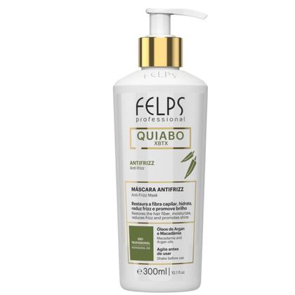Imagem de Felps Escova Progressiva Okra Quiabo 300ml Alinhamento dos Fios + Shampoo Antirresiduo 250ml