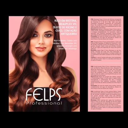 Imagem de Felps X Force Kit Duo Home Care 2X250Ml Com Oleo De Ricino