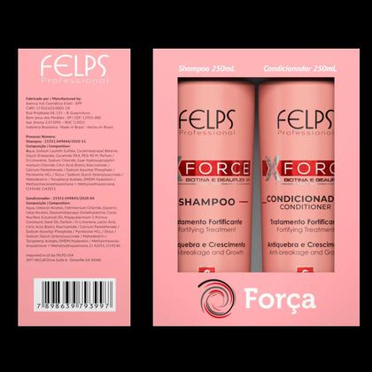 Imagem de Felps X Force Kit Duo Home Care 2X250Ml Com Oleo De Ricino
