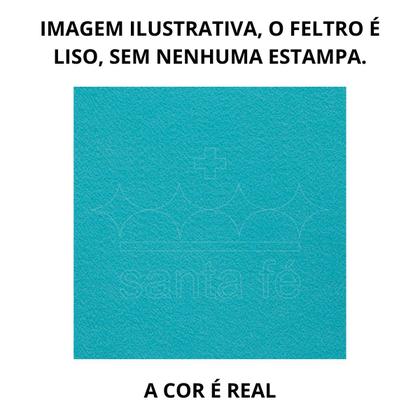 Imagem de Feltro 50cm x 70cm Candy Color Azul Ref 037 180g Santa Fé